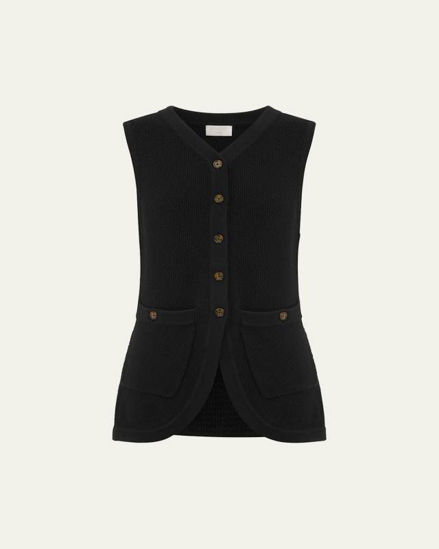 Harper Honeycomb Knit Cutaway Vest